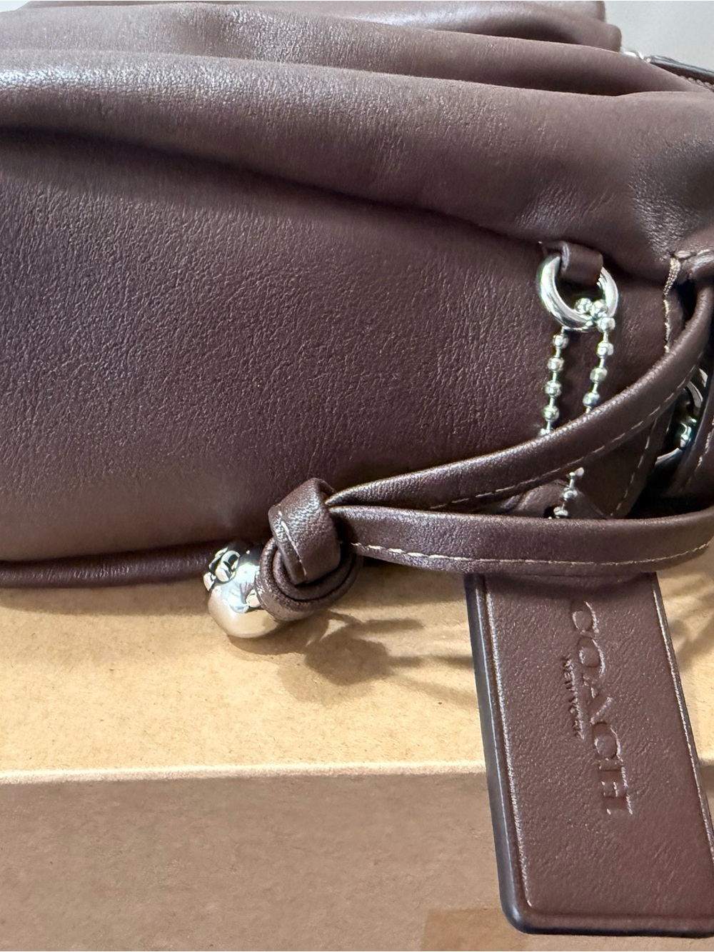 Coach Faye Shoulder Bag In Maple with Silver (New With Tags) - Picture 7 of 10